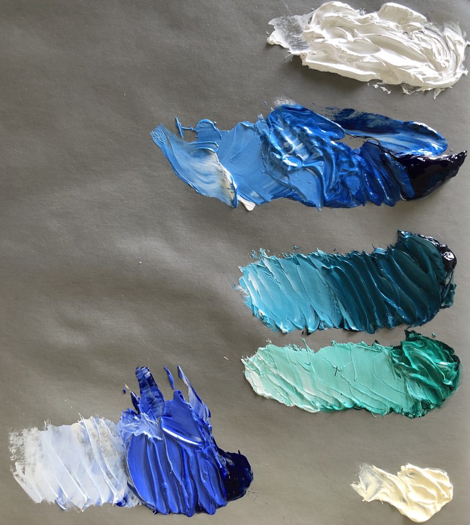 oil painting palette mix gerson